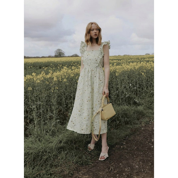 H&M Wildflower Collection Floral Poplin Dress - Picture 8 of 16